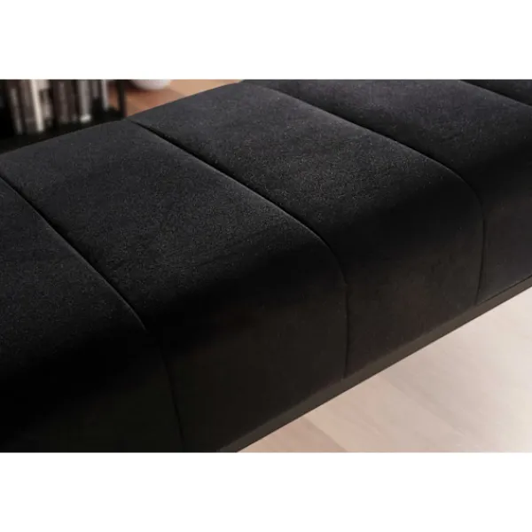 Rootz Living Balkongmöbler>Rootz Modern stoppad bänk - Bekväma sittplatser - Snygg öppen ram - Sammetskudde - Kompakt design - 108cm x 40cm x 40cm