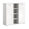Rootz Living Byråer>Rootz Prego byrå - vit byrå - träförvaringsenhet - 2 -dörrskåp - Modern design - 110 cm x 108 cm x 37 cm