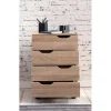 Rootz Living Byråer>Rootz rullcontainer Sonoma 40x60x40cm lådskåp kontorscontainer -