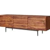 Rootz Living Tv-Bänkar>Rootz Skänk - Skänkskåp - Lågt TV-skåp - Brun - 147 x 38 x 50 cm