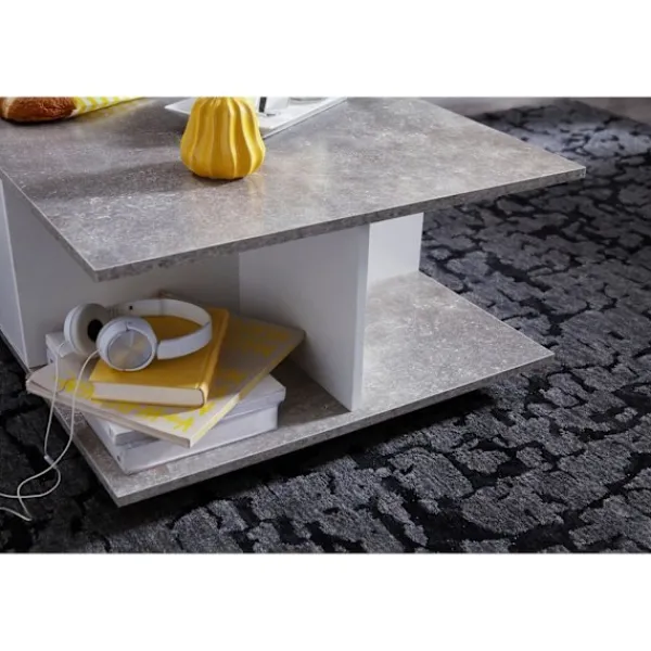 Rootz Living Soffbord>Rootz Soffbord - Soffbord - Fyrkantigt - 2 lådor - Förvaringsfac