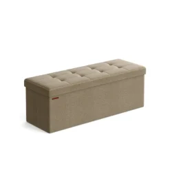 Rootz Living Kistor & Koffertar>Rootz stoppad förvaringsbänk - ottomansk - hallarrangör - träfiberskiva med medium densitet - 38 cm x 110 cm x 38 cm