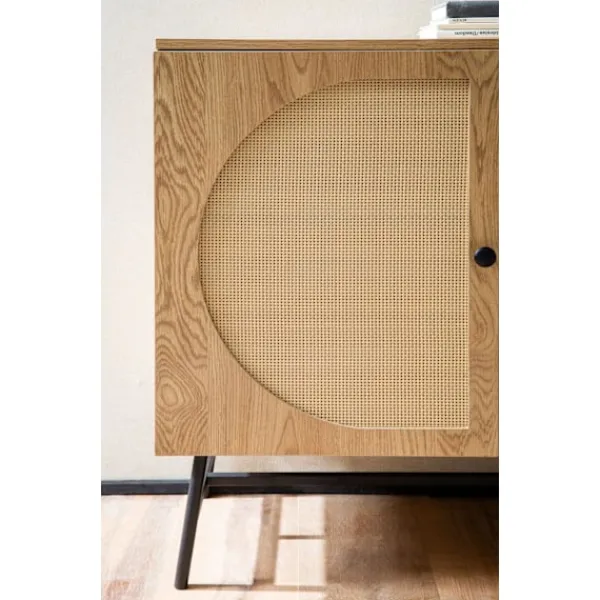 Rootz Living Sideboards>Rootz Stylish Sideboard - Modern Cabinet - Oak Decor Storage Unit - Justerbara hyllor - 140 cm x 80 cm x 39 cm