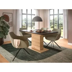 Rootz Living Matgrupper>Rootz utdragbart matbord - utbyggbart bord - Matsalsbord - Hög hållbarhet - 150-190 cm x 76 cm x 80 cm