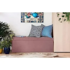 Rootz Living Kistor & Koffertar>Rootz Velvet Storage Pall - Ottoman - Fotstöd - 118L Kapacitet - Vikbar och bärbar - Lyxig komfort - 110 cm x 38 cm x 37,5 cm