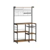 Rootz Living Köksö>Rootz Vintage Brun-svart Köksförvaringsställ - Spånskiva Stål Organizer - Skaffer Hylla - Heavy Duty - 42cm x 90cm x 167,3cm