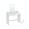 Rootz Living Sminkbord>Rootz White Chipboard Sminkbord - Sminkbord - Sminkbord - Rymlig förvaring - Robust konstruktion - Enkel montering - 40cm x 100cm x 145cm
