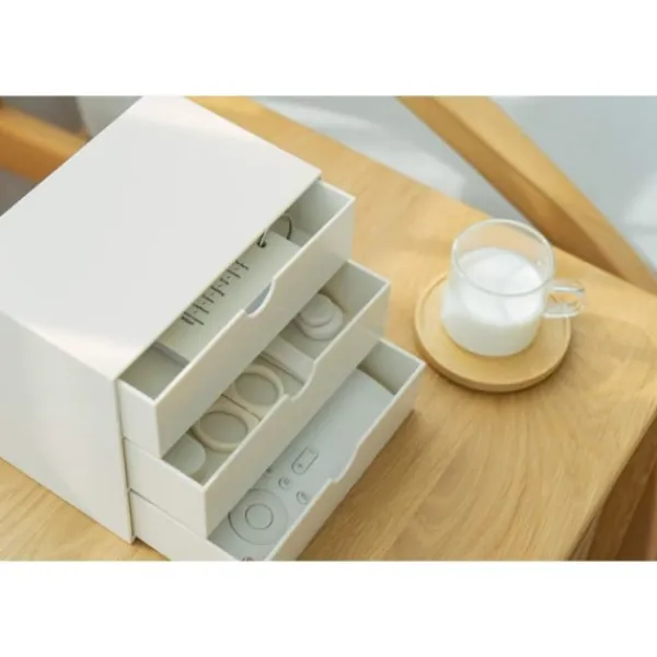 Kontorsmöbler>RUIYI 3-lådig organizer, kompakt set för kosmetika, hygienartiklar, badrum, sovsal, skrivbord
