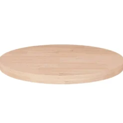 vidaXL Matbord>Rund bordsskiva Ø50x2,5 cm obehandlat massiv ek