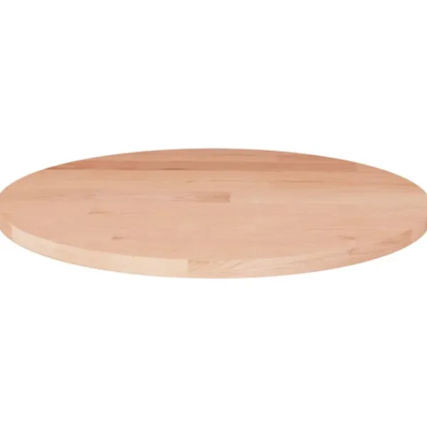 vidaXL Matbord>Rund bordsskiva Ø30x1,5 cm obehandlat massiv ek