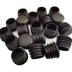 Stolar>Rund Plastplugg, 20 st Svarta Rörändpluggar Stolglid Rund Ändplugg Möbel Stol/ben Rörskydd Insats (25mm)