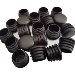 Stolar>Rund Plastplugg, 20 st Svarta Rörändpluggar Stolglidare Runda Ändpluggar Möbel Stol/ben Rörskydd Insats (25mm)