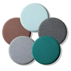 Sittpuffar>Rund Sittdyna i Memory Foam Bekväm Ventilerande Vadderad Pallöverdrag Tvättbar Matta För Hem Sovrum Mörkgrön 40cm
