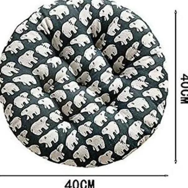 Stolar>Rund Stolsdyna Kudde För Hem Kontor Trädgård Dekorativ Kudde För Patio Tatami Sittyta Inomhus Utomhus 40*40cm (FMY)