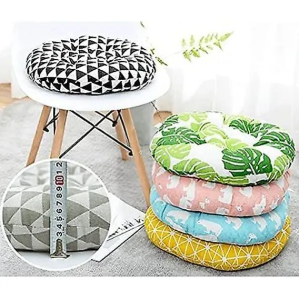 Stolar>Rund Stolsdyna Kudde För Hem Kontor Trädgård Dekorativ Kudde För Patio Tatami Sittyta Inomhus Utomhus 40*40cm (FMY)