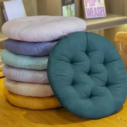 Sittpuffar>Runda Sittdynor 40 cm (2 st) - Ortopediska Stolsdynor - Bekväma Sittkuddar (blå, 2-pack)