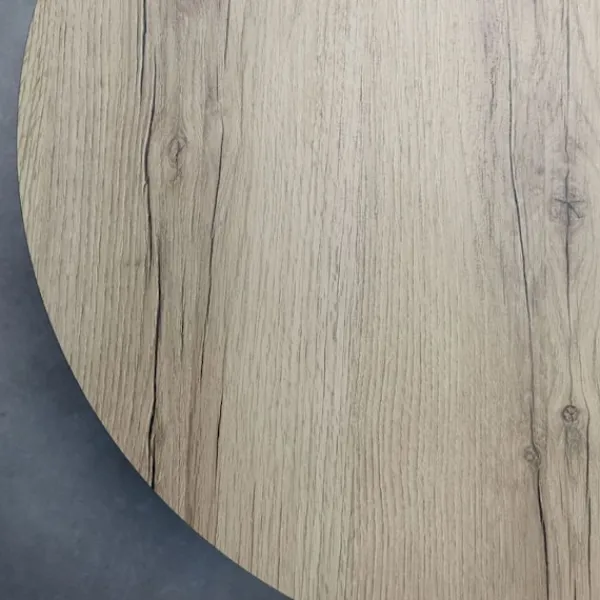 Matbord>Rundt bord - Ek delano - Ø 70 cm - Höjd 75 cm - Ytfinish trälook