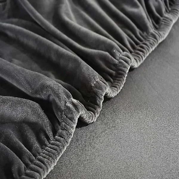 Soffor>Sammet Plysch L-formad Sofföverdrag för Vardagsrum Elastisk Sofföverdrag Schäslong Hörn Stretch Sofföverdrag