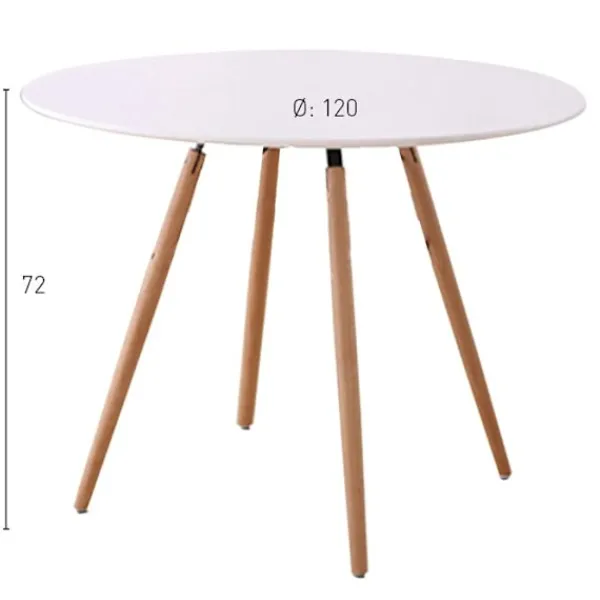 Matbord>Scandinavian Stockholm bord 120cm vit färg