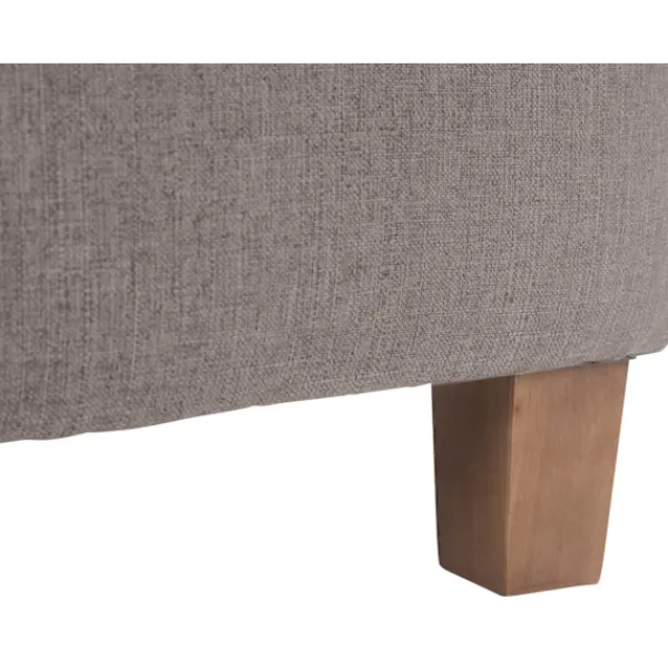 BellaFurn Pallar>Seat Pall, Ottoman - Modern Elegant Design med hållbara dammbeläggningar, komfort och styrka Färg: Taupe