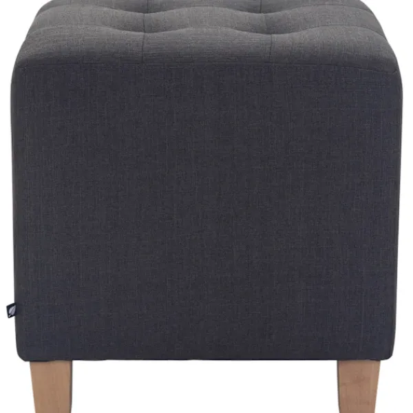 BellaFurn Pallar>Seat Pall, Ottoman - Modern Elegant Design med hållbara dammbeläggningar, komfort och styrka Färg: Mörkgrå