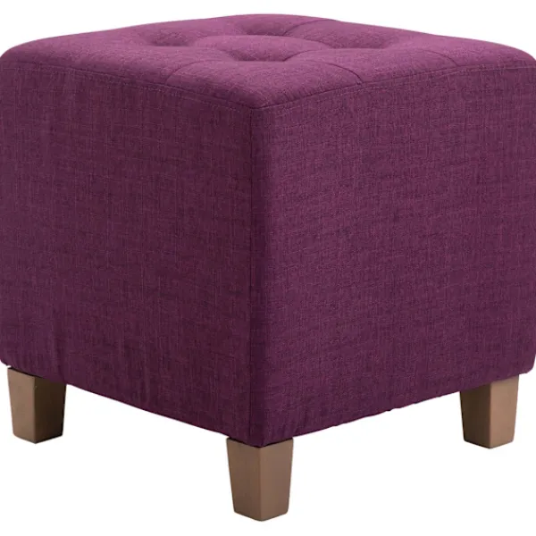 BellaFurn Sittpuffar>Seat Pall, Ottoman - Modern Elegant Design med hållbara dammbeläggningar, komfort och styrka Färg: Lila