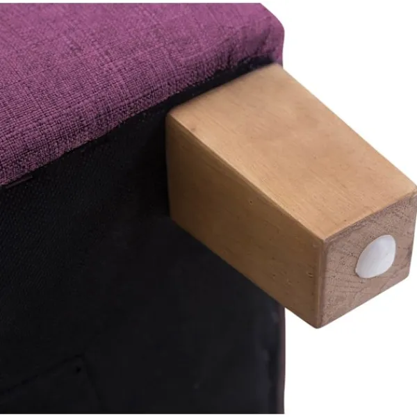 BellaFurn Sittpuffar>Seat Pall, Ottoman - Modern Elegant Design med hållbara dammbeläggningar, komfort och styrka Färg: Lila