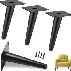 Stolar>Set med 4 Charge möbelben, 15 cm metallskåpsben, koniska bordsben, möbelben för skåp{DH}_yux