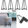 Småbord>Set med 4 hårnålsben 50 cm för svart industriell designbord