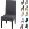 Stolar>Set med 6 Moderna Universal Stretch Stolsöverdrag Grå