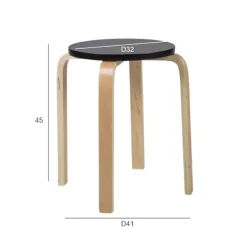 Home4You Pallar>Set med 2 produkter. Pall SIXTY-1 svart