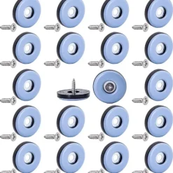 Stolar>Set med 20 st 22 mm möbeltassar i teflon för stolsben, golvskydd, mobila PTFE-möbeltassar med mattsskruvar, för kakel och hårda trägolv