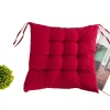 Stolar>Set med 4 stolsdynor röd (40x40x6 cm) - dynor för trädgårdsstolar, köksstolar eller matstolar - bekväma stolsdynor