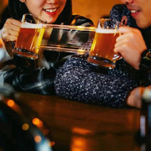Matgrupper>Siamesisk Dubbel Verktyg Dejting Mugg Vin Öl Ölglas Glas&Flaska Vinglas för Två Dejtingglas
