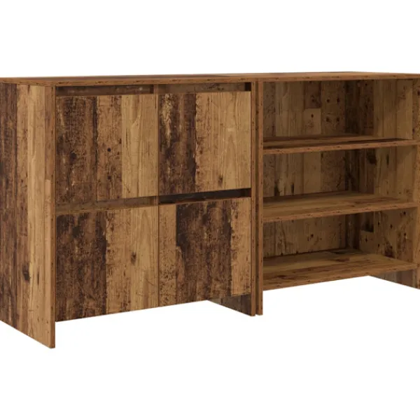 vidaXL Sideboards>Sideboard 2 pcs Gammalt trä 70 x 41 x 75 cm Konstruerat trä