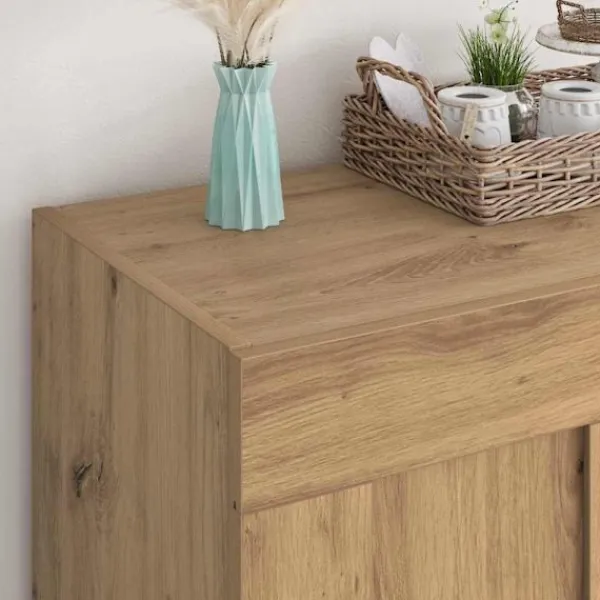 vidaXL Sideboards>Sideboard Artisan Ek 69,5 x 34 x 90 cm Konstruerat trä