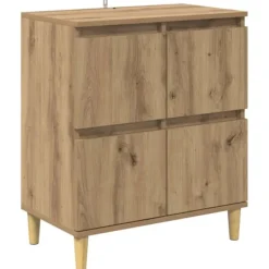 vidaXL Sideboards>Sideboard Artisan Ek 60 x 35 x 70 cm Konstruerat trä