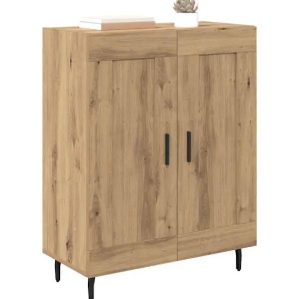 vidaXL Sideboards>Sideboard Artisan Ek 69,5 x 34 x 90 cm Konstruerat trä och järn