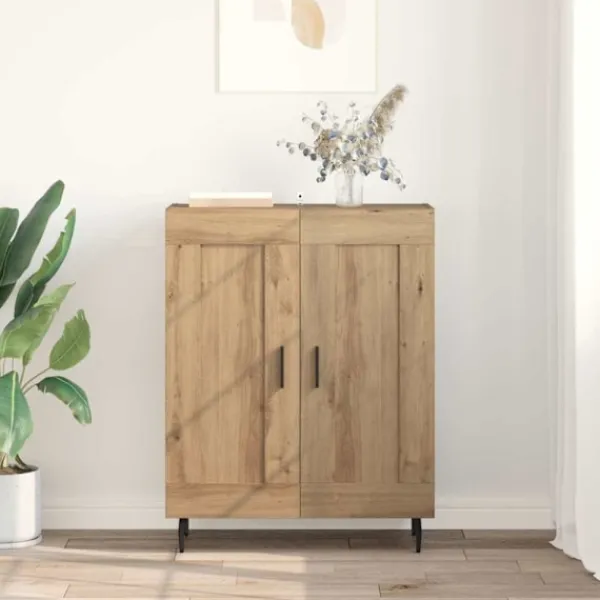 vidaXL Sideboards>Sideboard Artisan Ek 69,5 x 34 x 90 cm Konstruerat trä och järn
