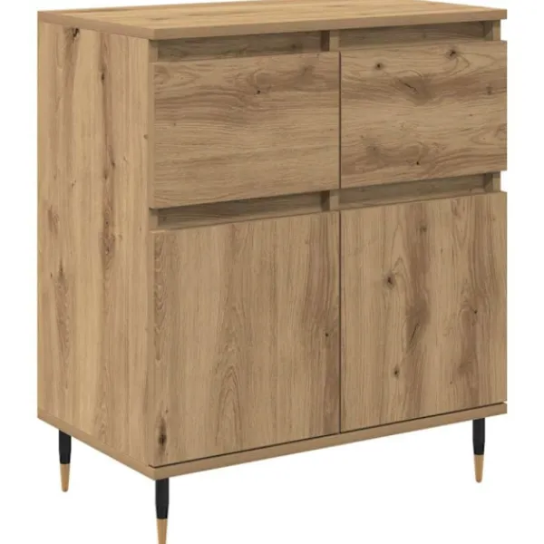 vidaXL Sideboards>Sideboard Artisan Ek 60 x 35 x 70 cm Konstruerat trä och järn