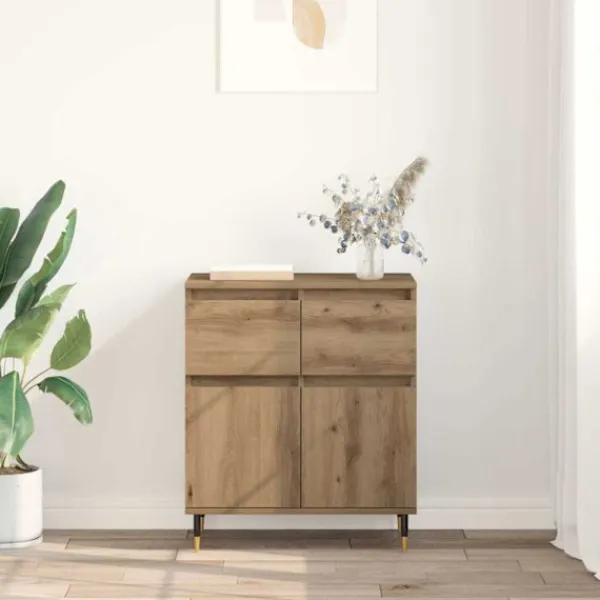 vidaXL Sideboards>Sideboard Artisan Ek 60 x 35 x 70 cm Konstruerat trä och järn