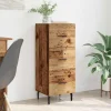 vidaXL Byråer>Sideboard Gammalt trä 34 x 34,5 x 90 cm Konstruerat trä