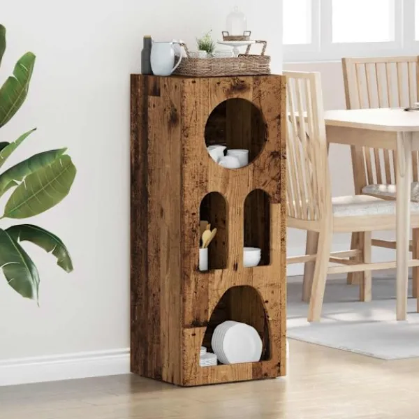 vidaXL Sideboards>Sideboard Gammalt trä 40 x 35 x 100.5 cm Konstruerat trä
