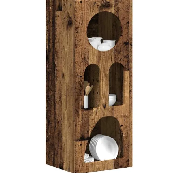vidaXL Sideboards>Sideboard Gammalt trä 40 x 35 x 100.5 cm Konstruerat trä
