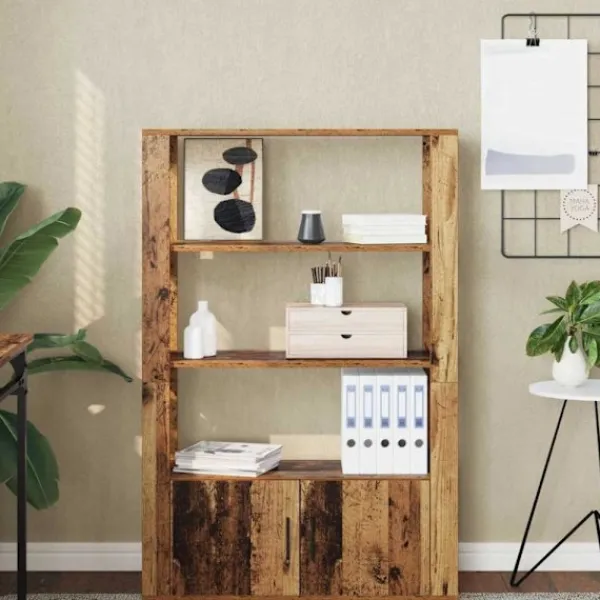 vidaXL Sideboards>Sideboard Gammalt trä 30 x 80 x 119.5 cm Konstruerat trä