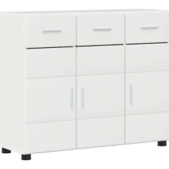 vidaXL Sideboards>Sideboard Högblanka vita 88,5 x 30,5 x 73 cm Konstruerat trä
