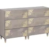 vidaXL Sideboards>Sideboard med låda 2 pcs Grå 60 x 33 x 75 cm Massivt mangoträ