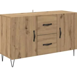 vidaXL Sideboards>Sideboard med låda Artisan Ek 100 x 36 x 60 cm Konstruerat trä