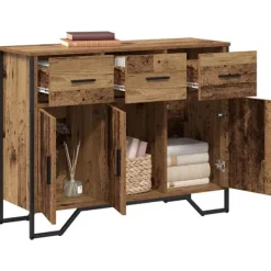 vidaXL Sideboards>Sideboard med låda Gammalt trä 97 x 32,5 x 74,5 cm