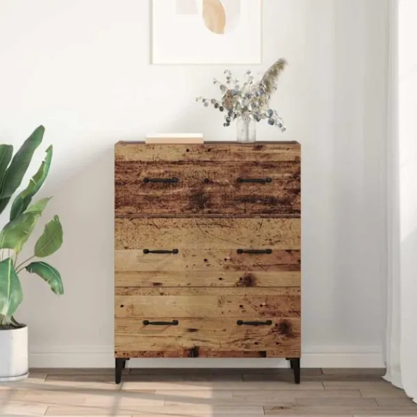 vidaXL Byråer>Sideboard med låda Gammalt trä 69,5 x 34 x 90 cm